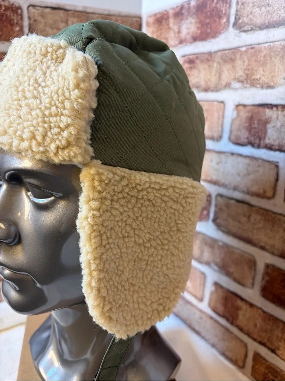 NWT Green Lichen Ozark Trail Toddler Trapper Hat Green One Size Aviator Sherpa